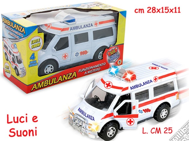 Ambulanza 4 Suoni E Luci Con Porte Apribili 25 Cm gioco