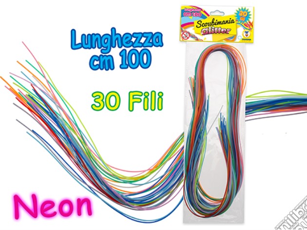 Teo'S Scoubidou Mania 30 Fili 100 Cm Colori Neon Busta gioco