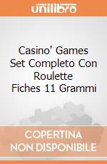 Casino' Games Set Completo Con Roulette Fiches 11 Grammi gioco