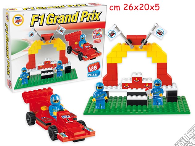 Costruzioni Click Clack - Formula 1 Grand Prix 128 Pz gioco