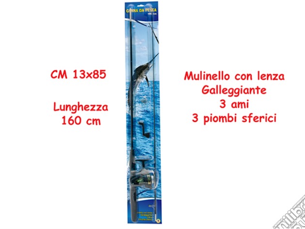 Canna Da Pesca Con Mulinello 160 Cm gioco