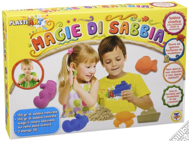 Magie Di Sabbia - Sabbia Cinetica - 300 Grammi 2 Colori Con 3 Stampini (un articolo senza possibilità di scelta) gioco