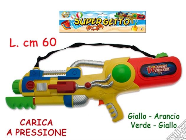 Super Getto - Pistola Ad Acqua A Pressone 60 Cm gioco