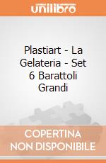 Plastiart - La Gelateria - Set 6 Barattoli Grandi gioco