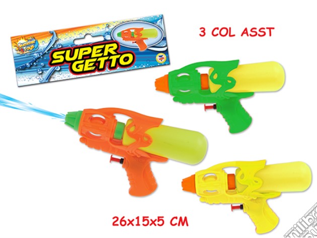 Teorema: Teo's - Supergetto Pistola Ad Acqua Cm 19 3 Col gioco