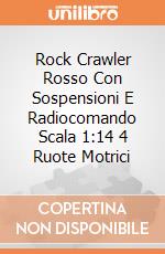 Rock Crawler Rosso Con Sospensioni E Radiocomando Scala 1:14 4 Ruote Motrici gioco