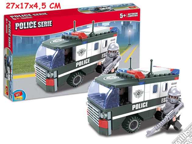 Costruzioni Click Clack - Camion Police 127 Pz gioco