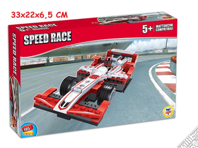 Costruzioni Click Clack - Speed Race Auto Rossa 195 Pz gioco