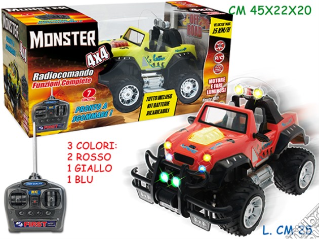 Teorema: Monster 4x4 Bolide Fuori Strada Con Radiocomando (Assortimento) gioco