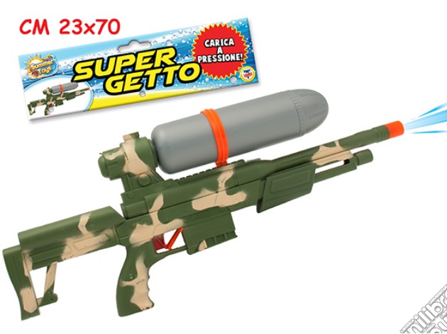 Pistola Ad Acqua Militare 60 Cm gioco