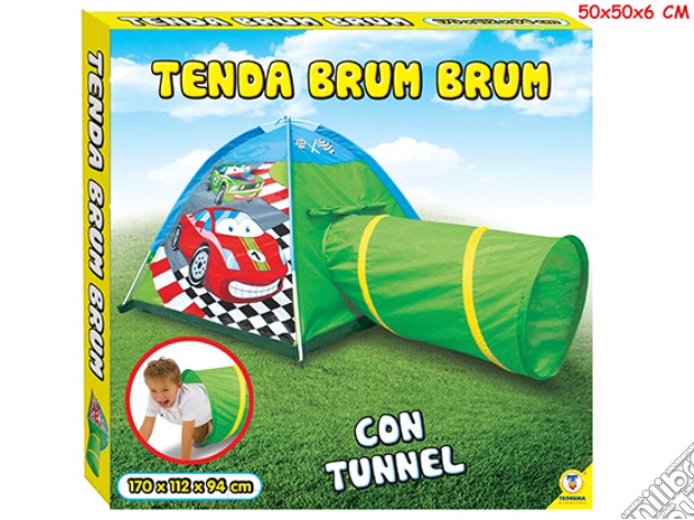 Tenda Con Tunnel Macchinine 170*112*94Cm - Box gioco di Teorema