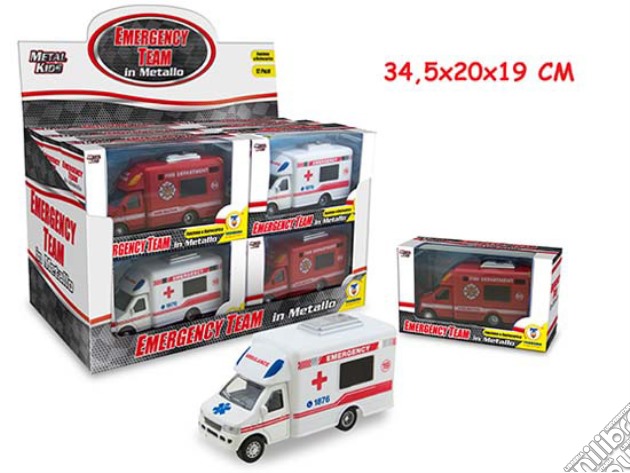 Metal Kids - Ambulanza In Display 2 Mdl - Display Box gioco