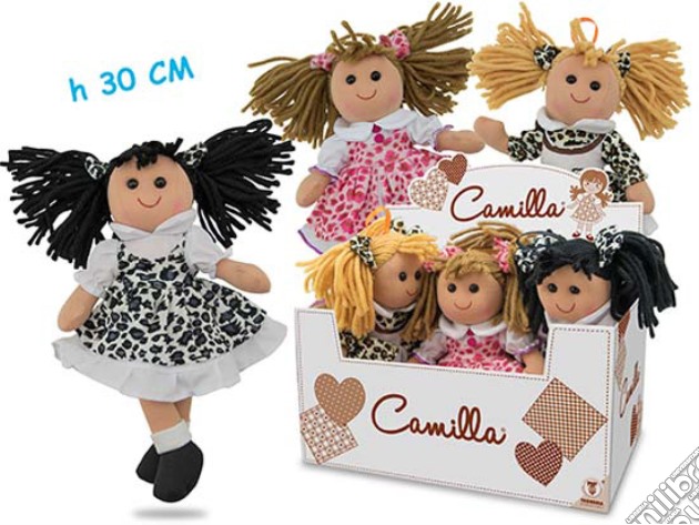 Camilla - Bambola In Pezza Wild 3 Ass 30 Cm - Display Box gioco