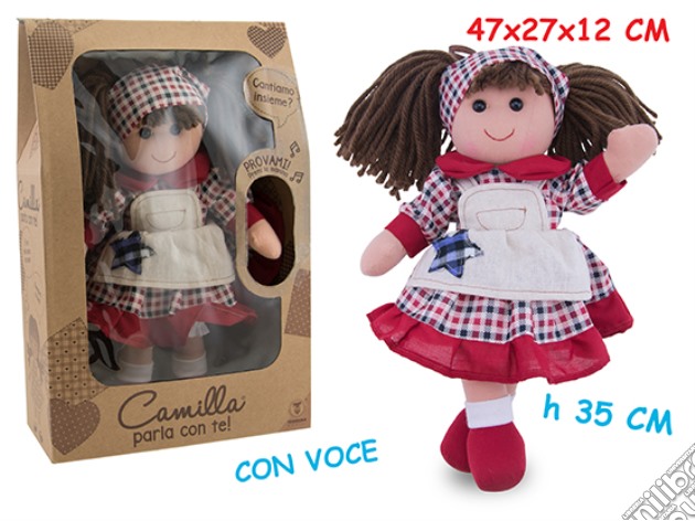 Camilla - Bambola In Pezza Lavanderina Con Voce 35 Cm - Window Box gioco di Teorema