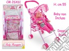 Teorema: Ciao Ciccio - Baby Passeggino In Metallo 2 Ass H. 55 Cm - Busta giochi