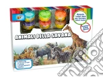 Teorema: Plastiart - Set Savana 6 Vasetti - Window Box giochi