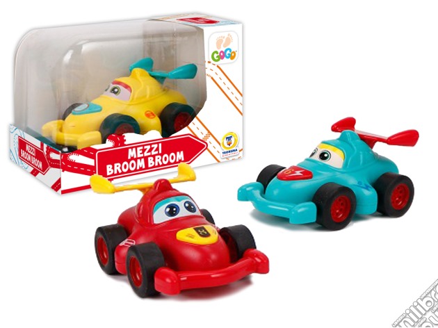 Teorema: Gogo - Mezzi Broom Broom Racing Car A Frizione 3 Colori Ass - Window Box gioco