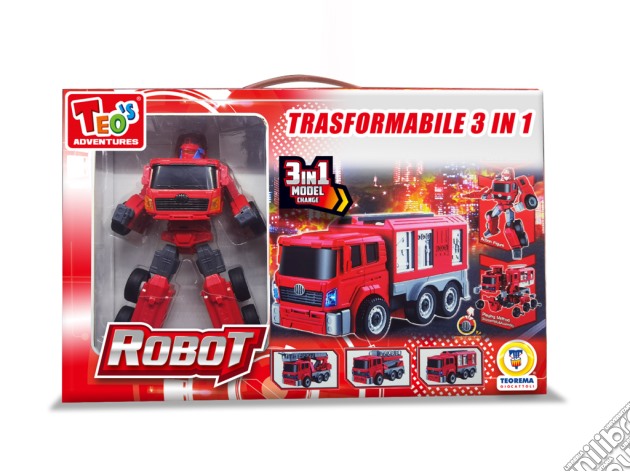 Teorema: Teo'S - Robot Trasformabile Camion Antincendio    3 In 1 - Window Box gioco