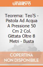 Teorema: Teo'S - Pistola Ad Acqua A Pressione 50 Cm 2 Col. Gittata Oltre 8 Metri - Busta giochi
