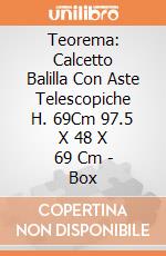 Teorema: Calcetto Balilla Con Aste Telescopiche H. 69Cm 97.5 X 48 X 69 Cm - Box giochi