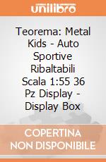 Teorema: Metal Kids - Auto Sportive Ribaltabili Scala 1:55 36 Pz Display - Display Box gioco