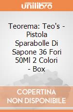 Teorema: Teo's - Pistola Sparabolle Di Sapone 36 Fori 50Ml 2 Colori - Box gioco