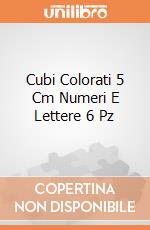 Cubi Colorati 5 Cm Numeri E Lettere 6 Pz gioco