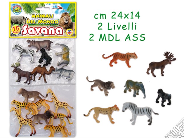 Animali Della Savana Mini Busta 15 Pz (un articolo senza possibilità di scelta) gioco