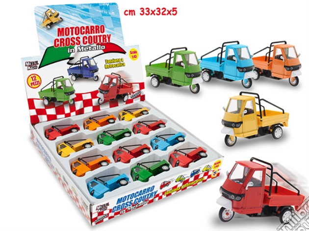 Motocarro Cross Country 10 Cm Scala 1:43 (un articolo senza possibilità di scelta) gioco