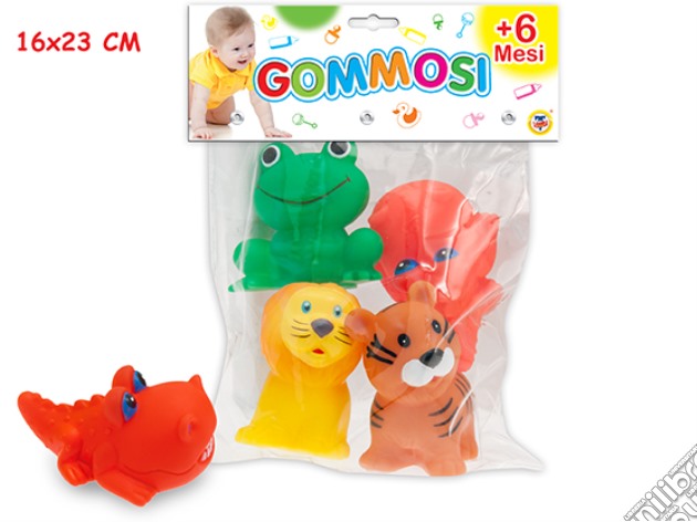 Gommosi - Animali Buffi In Vinile Busta 4 Pz gioco