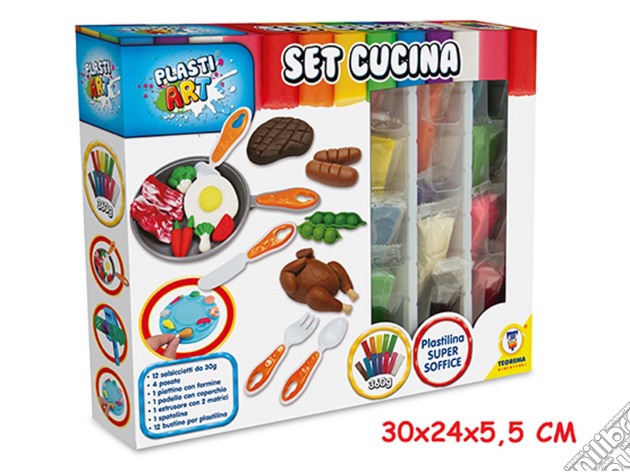 Plastiart - Set Cucina 12 Salsicciotti Da 30Gr - Window Box gioco di Teorema