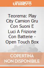 Teorema: Play City Camion Gru Con Suoni E Luci A Frizione Con Batterie - Open Touch Box giochi