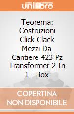 Teorema: Costruzioni Click Clack Mezzi Da Cantiere 423 Pz Transformer 2 In 1 - Box giochi