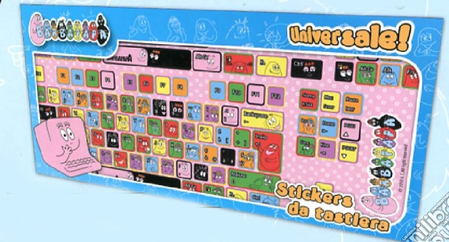 Barbapapà Gadget - Keyboard Stickers gioco