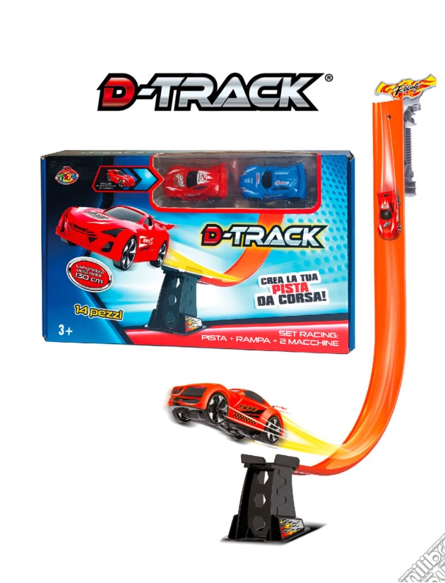 Dynit: D-Track - Pista Con 2 Auto Rossa+Blu gioco di Dynit