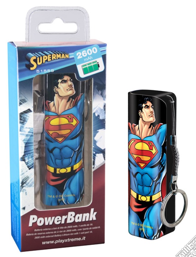 XTREME Power Bank 2600 mAh Superman gioco di HSP