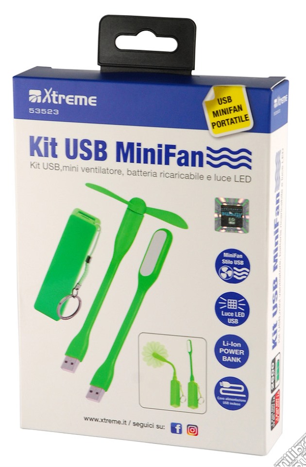 XTREME Kit USB Power Bank -Ventola -Luce gioco di HSP