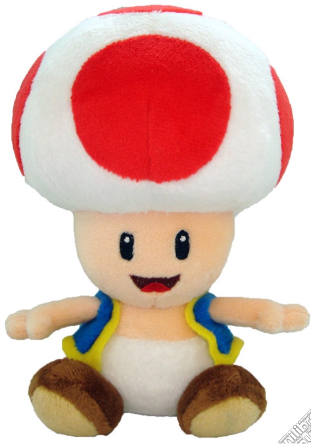 Peluche Super Mario Bros 17cm Toad gioco di PLH