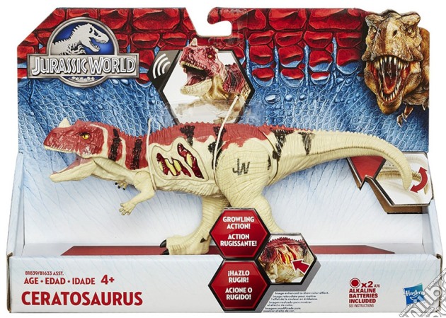 Figure Jurassic W. Growlers Ceratosaurus gioco di FIGU