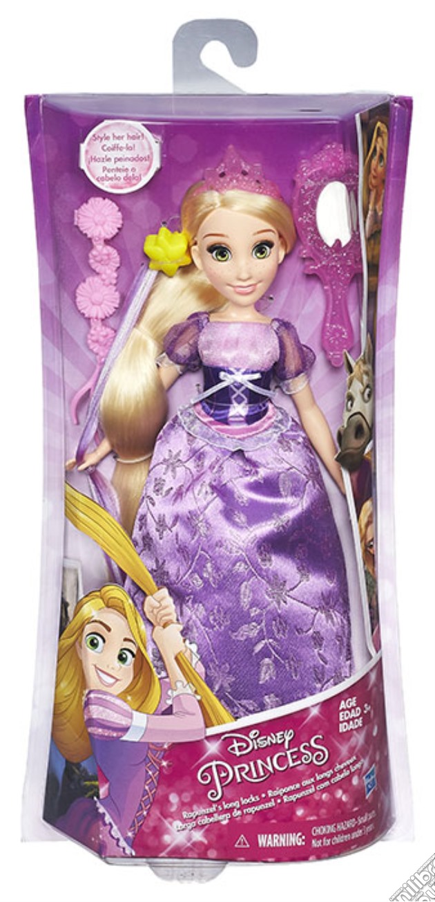 Disney Princess Basic Hair Play Rapunzel gioco di BAM