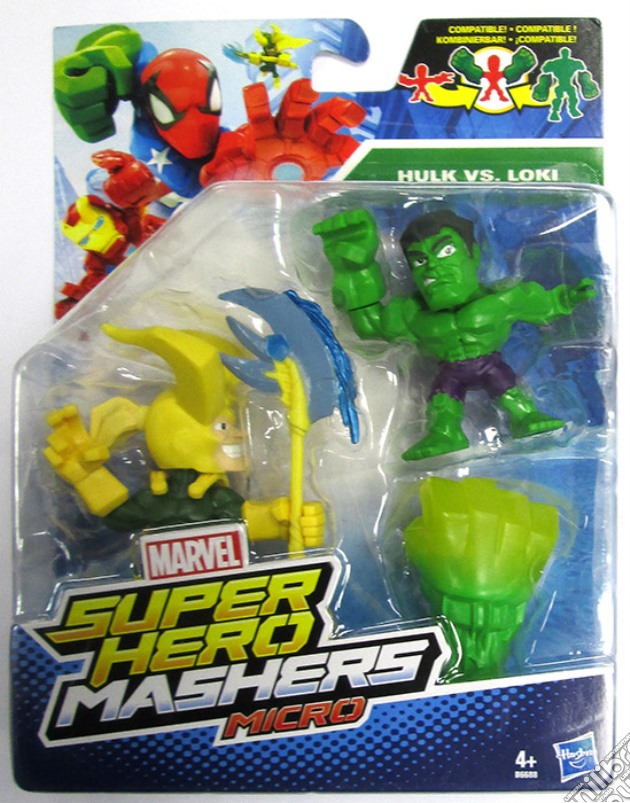 Figure Hero M. Micro Hulk Vs Loki gioco di FIGU