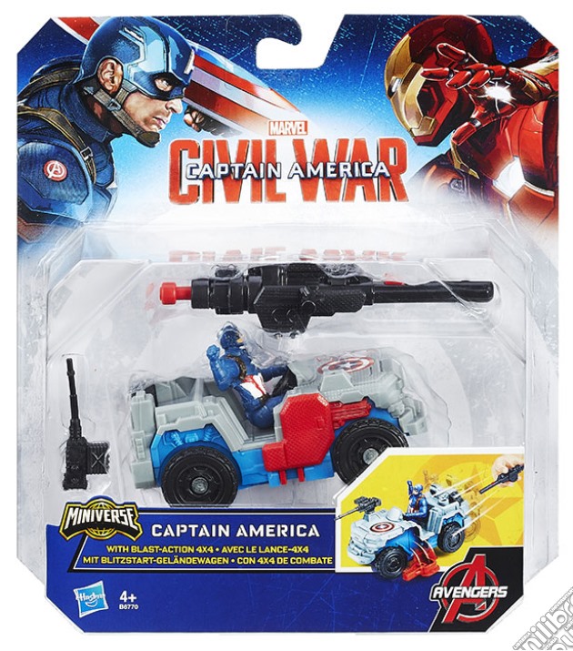 Figure Captain America Civil War + auto gioco di FIGU