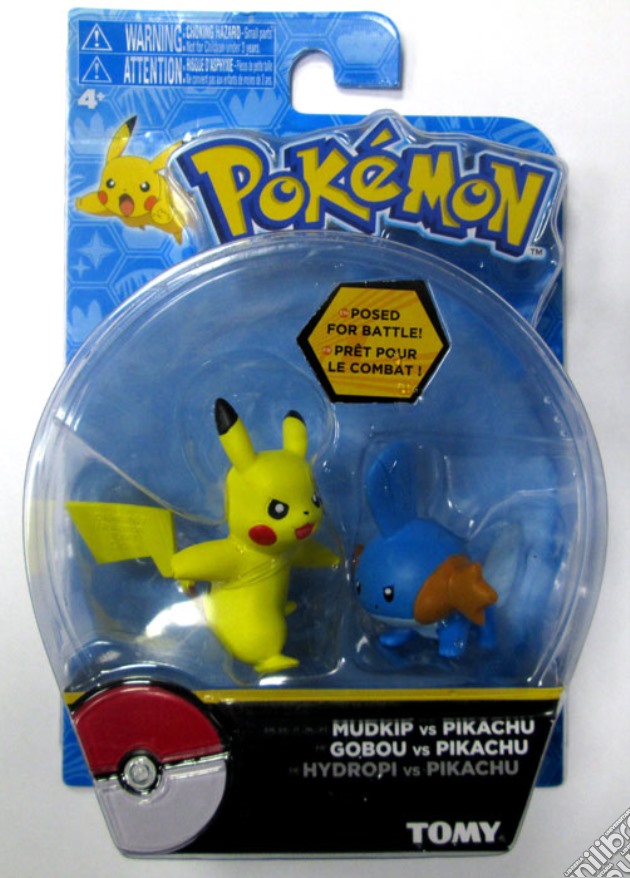Figure Pokemon Mudkip Vs Pikachu gioco di FIGU