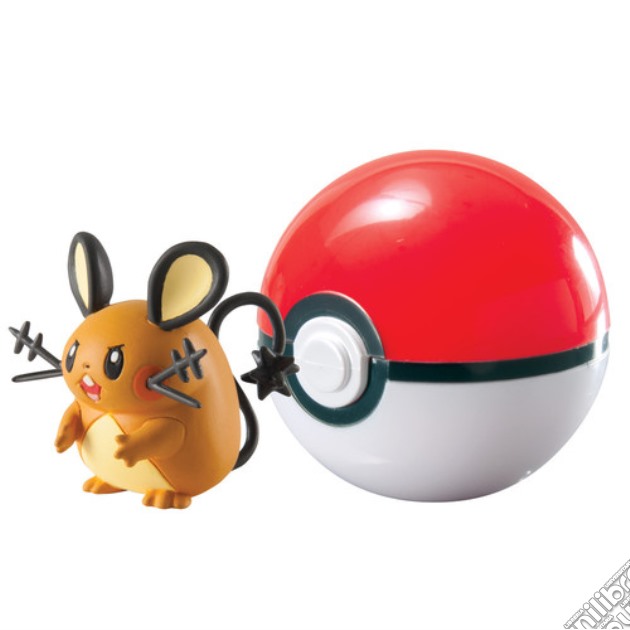 Figure Pokemon Dedenne+Poke Ball gioco di FIGU