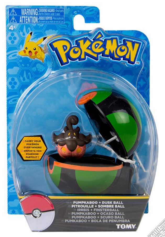 Figure Pokemon Pumpkaboo + Dusk Ball gioco di FIGU