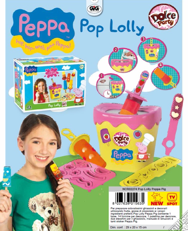 Peppa Pig - Dolce Party - Pop Lolly gioco di Gig