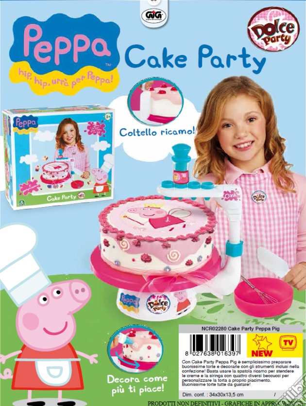 Peppa Pig - Dolce Party - Cake Party gioco di Gig