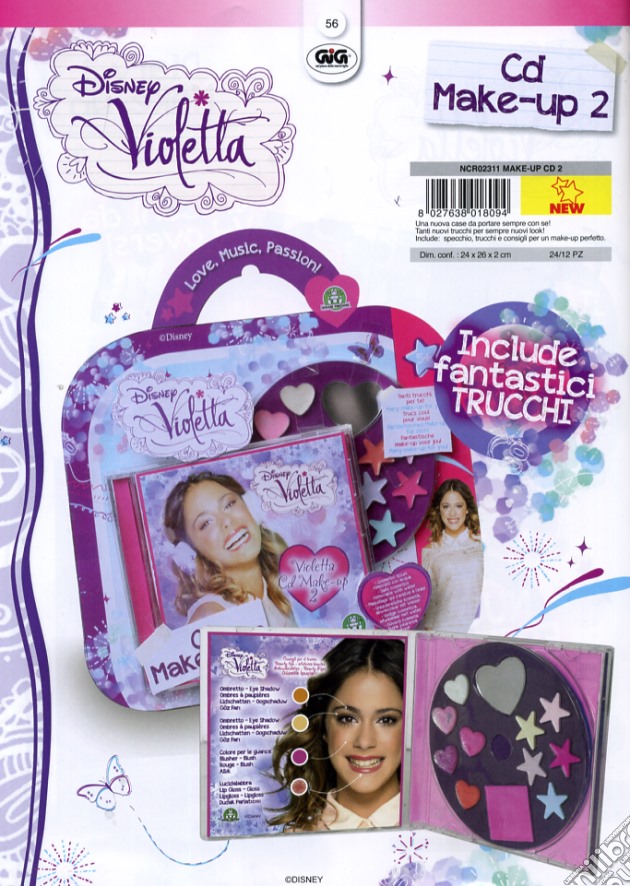 Violetta - Cd Make-Up 2 gioco di Gig