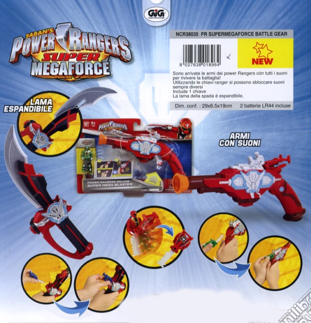 Power Rangers - Supermegaforce - Arma gioco di Gig
