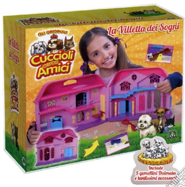 Cuccioli Cerca Amici - Cagnolini E Gattini - Playset Villetta Dei Sogni gioco